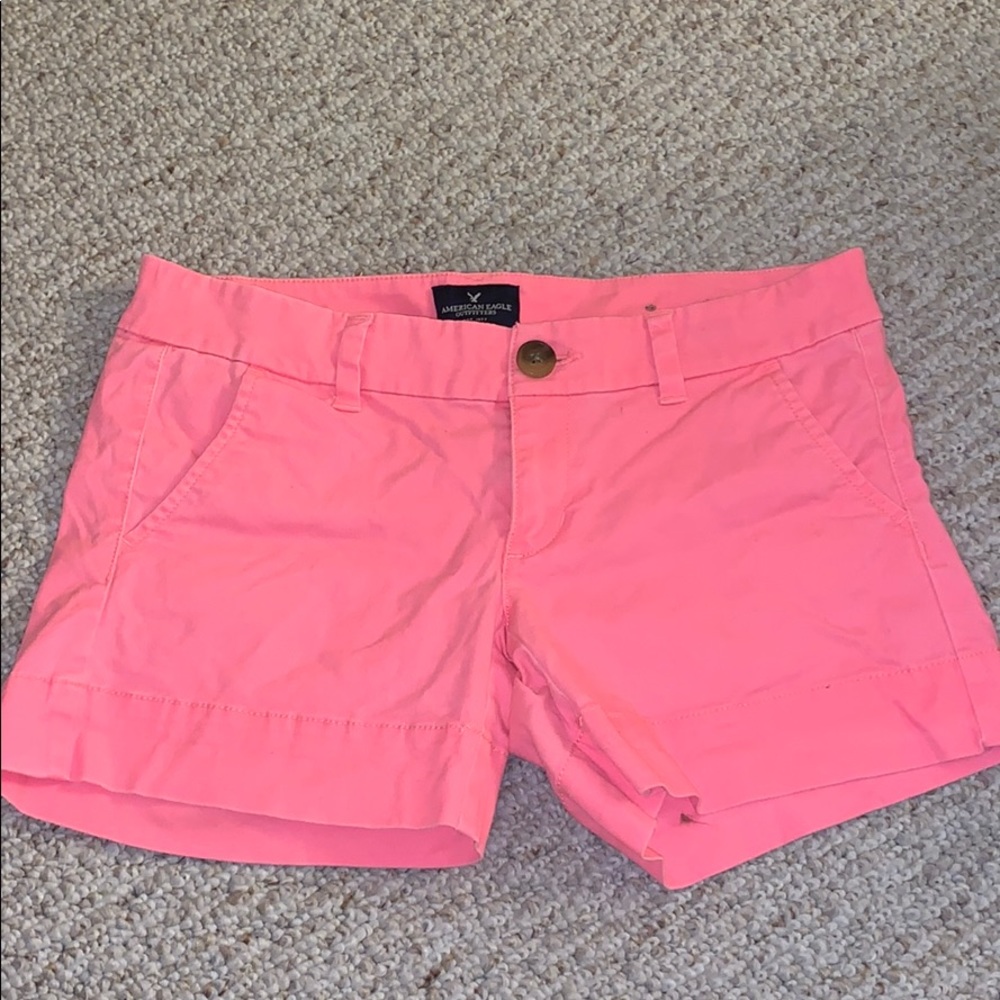 Pink American Eagle Midi stretch shorts size 2